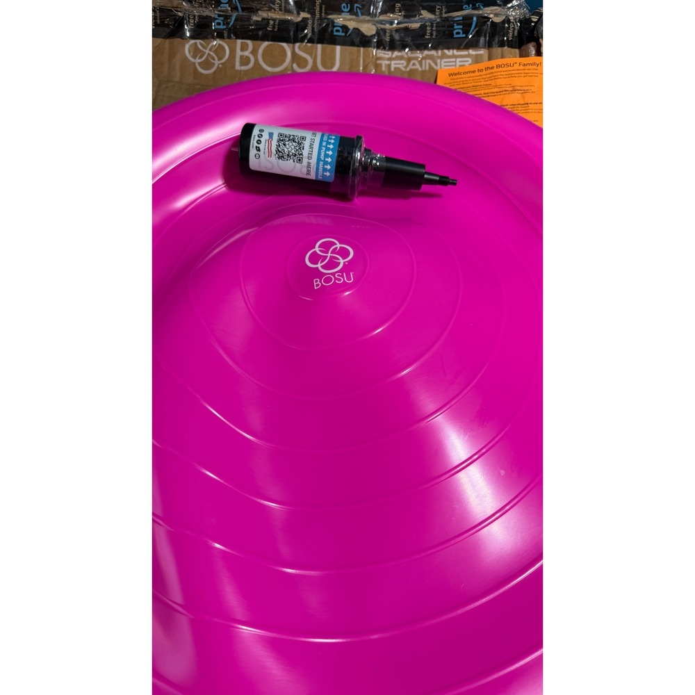 BOSU Balance Trainer Pink Core Strength Stability Exercise Ball w/ Pump 65cm NEW